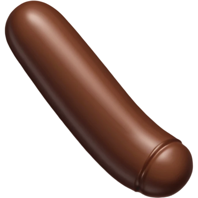 curved chocolate dildo emoji