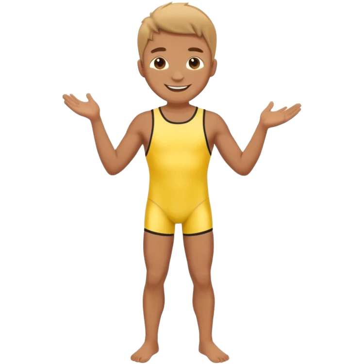 a man in a swimsuit full body emoji