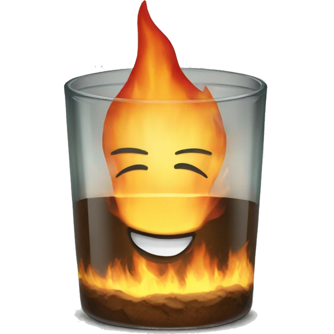 Burning glass emoji