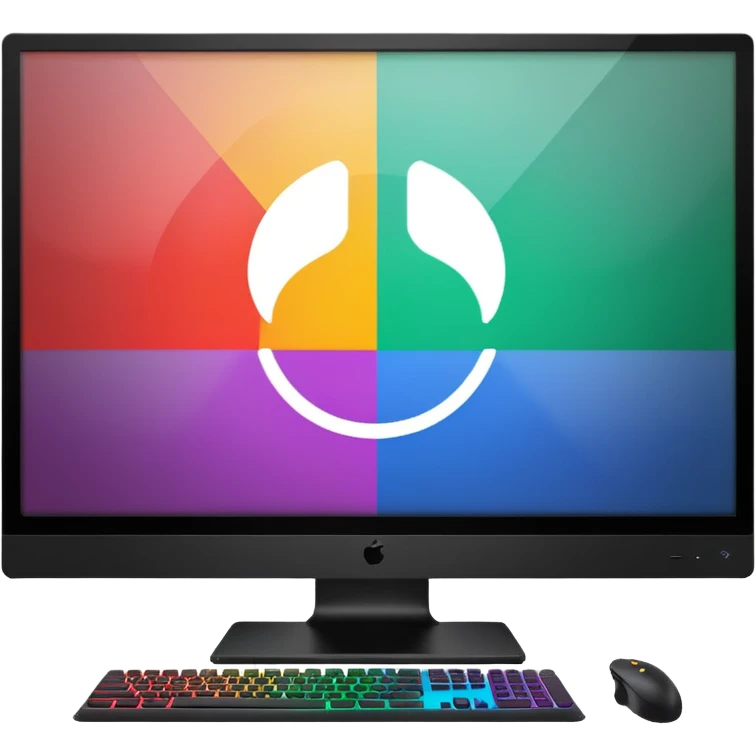 gaming rgb monitor emoji