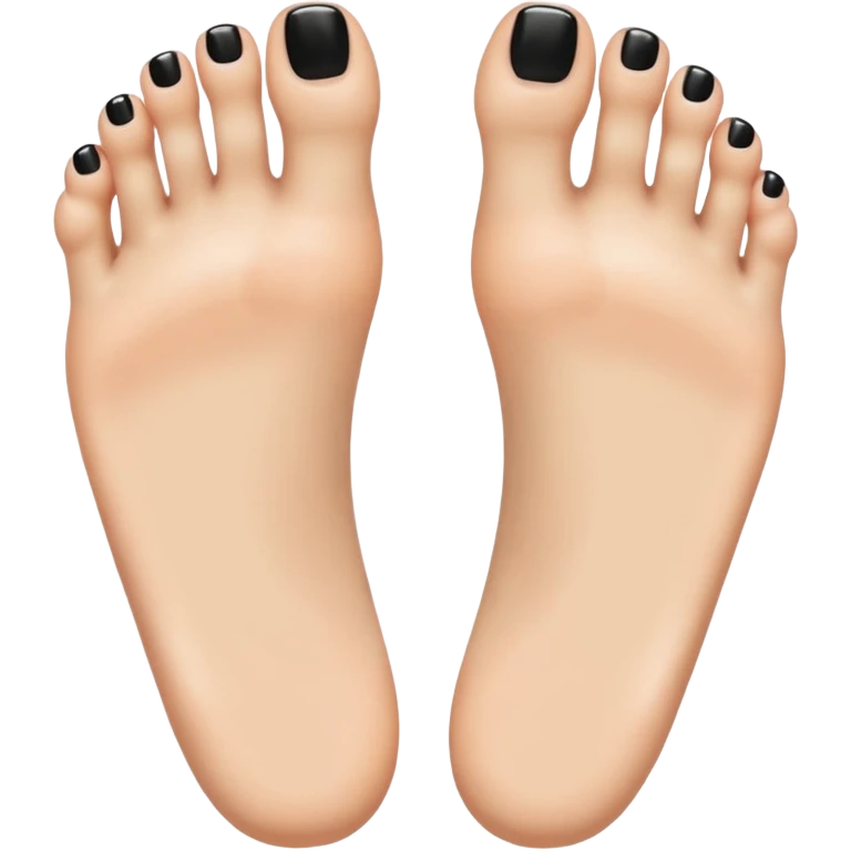 Sexy feet with black toenails emoji