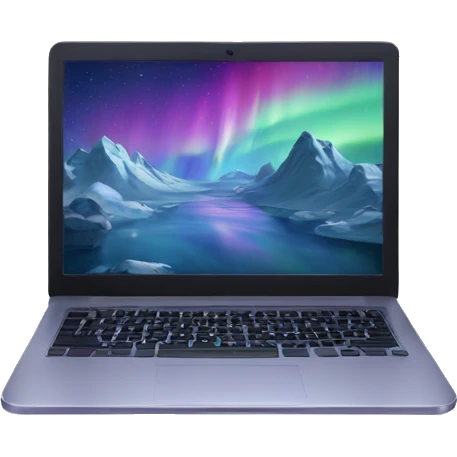 aurora laptop screen emoji