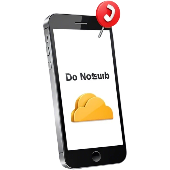 a mobile phone holding up a ‘do not disturb’ sign emoji