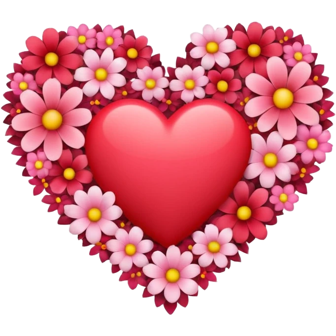 heart flowers emoji