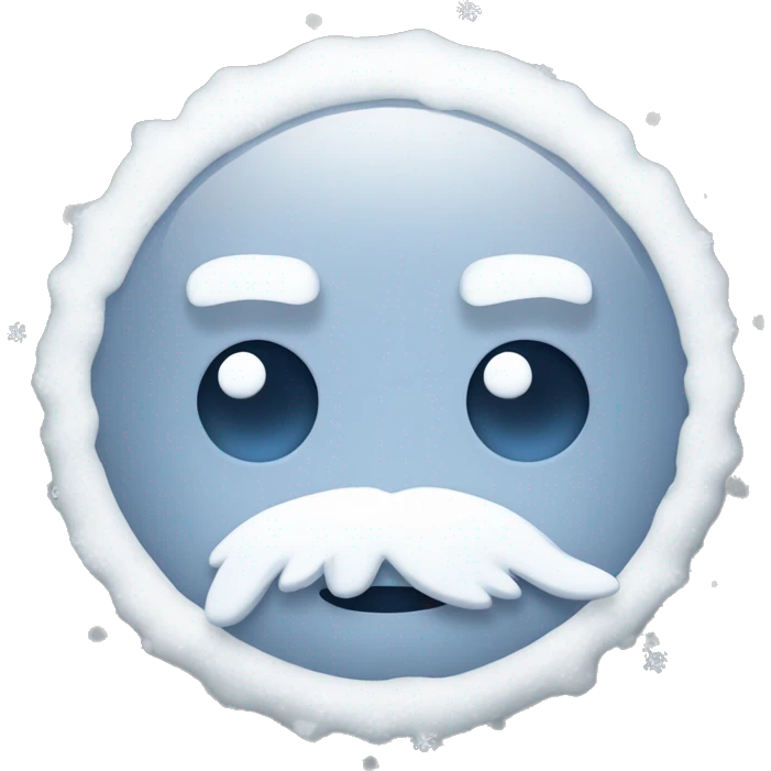 christmas snowy button, game icon, no backround emoji