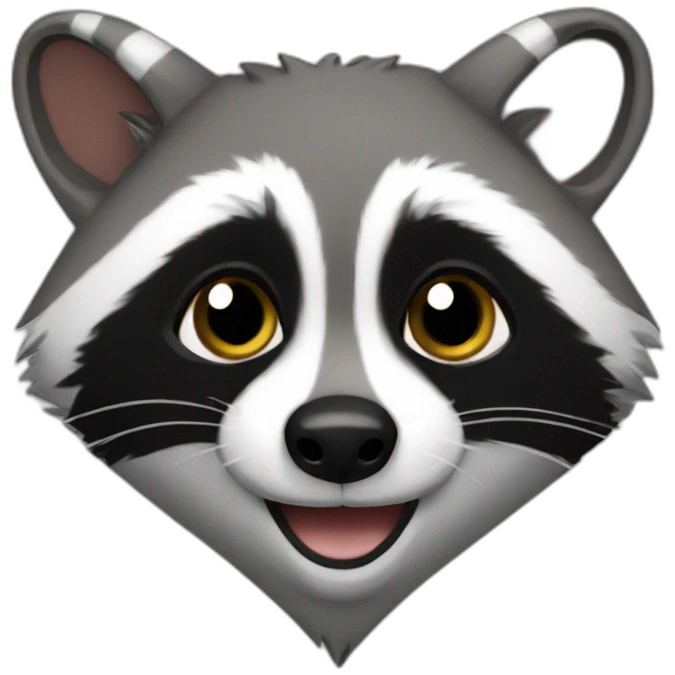 raccoon heart emoji