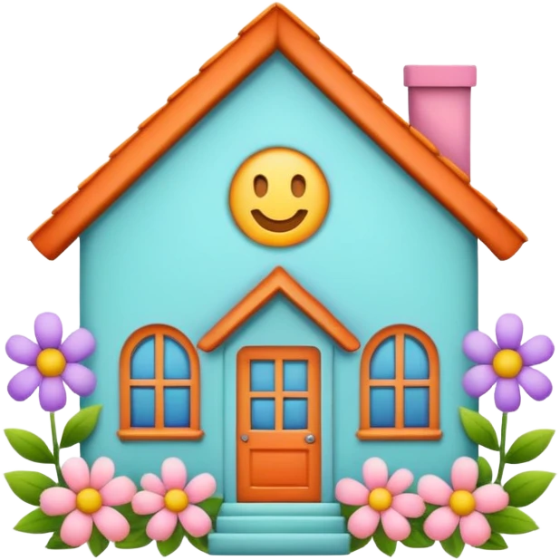 house made flowers emoji