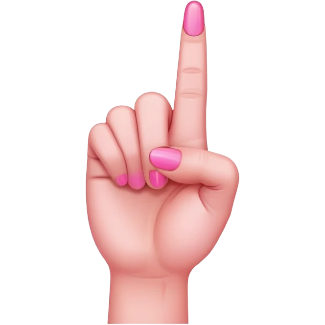 Pink middle finger  emoji