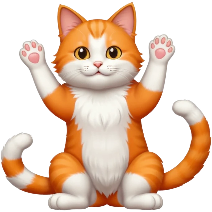 stretching cat  emoji