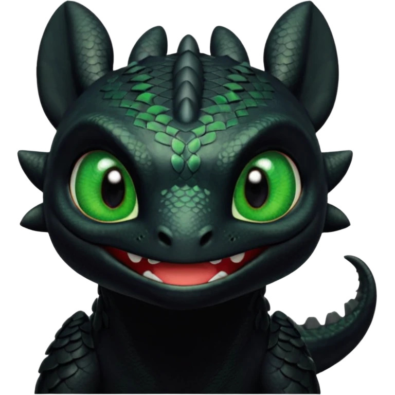 Toothless from how to train your dragon emoji