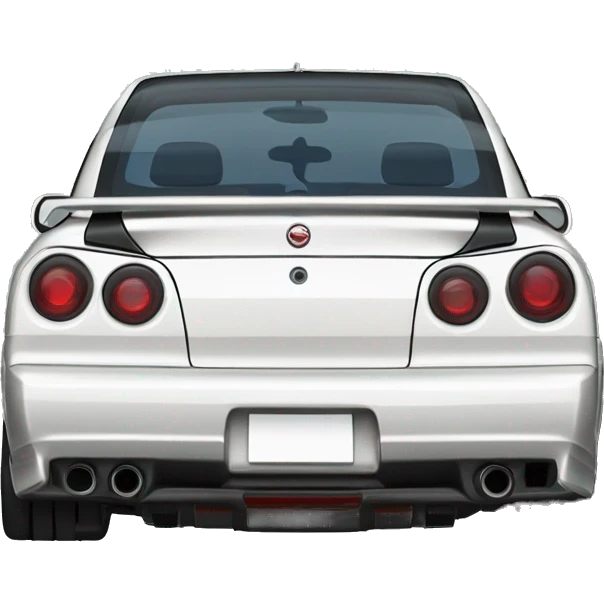 nissan skyline GTR R32 back view  emoji