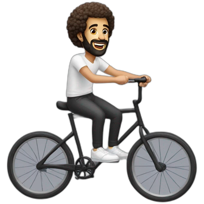 mo salah riding unicycle emoji