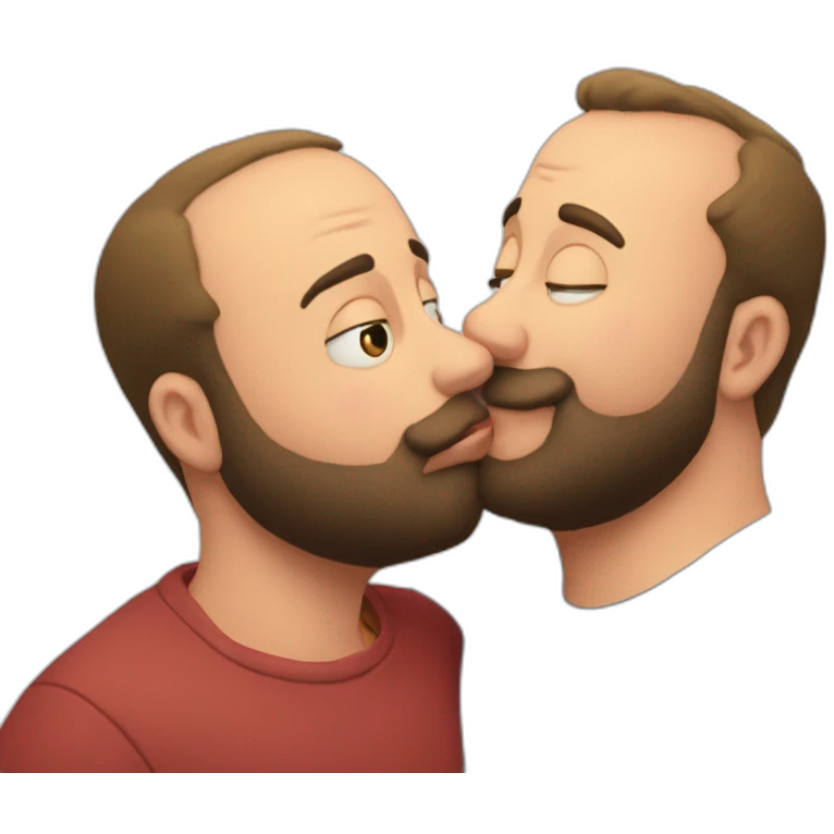 tom segura kissing bert kreischer emoji