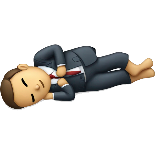 sleeping office worker emoji