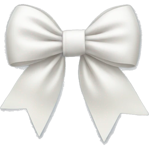 White bow emoji