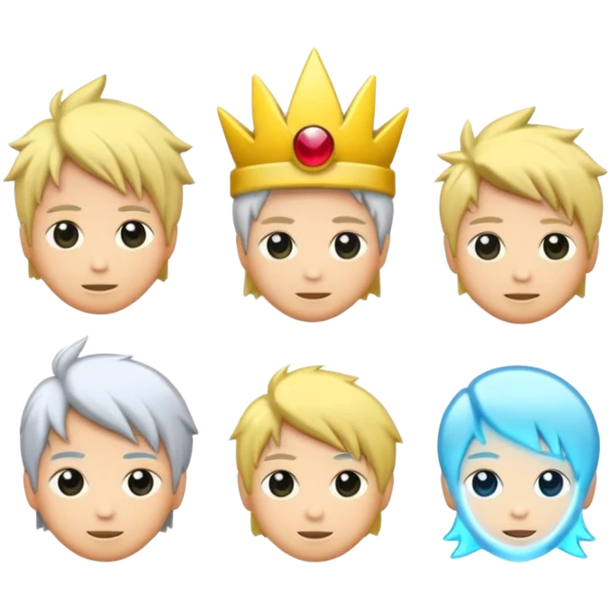 luzes japonesas roxas e ciano emoji