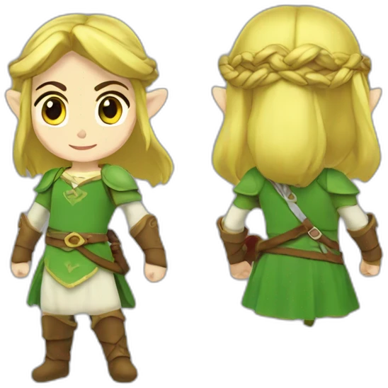 Princesse Link Zelda emoji