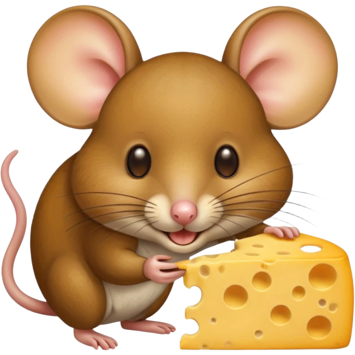 tikus makan keju emoji
