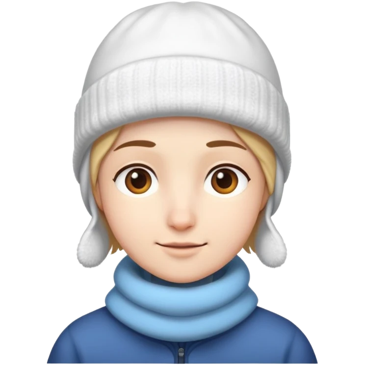 me wearing snowcap emoji