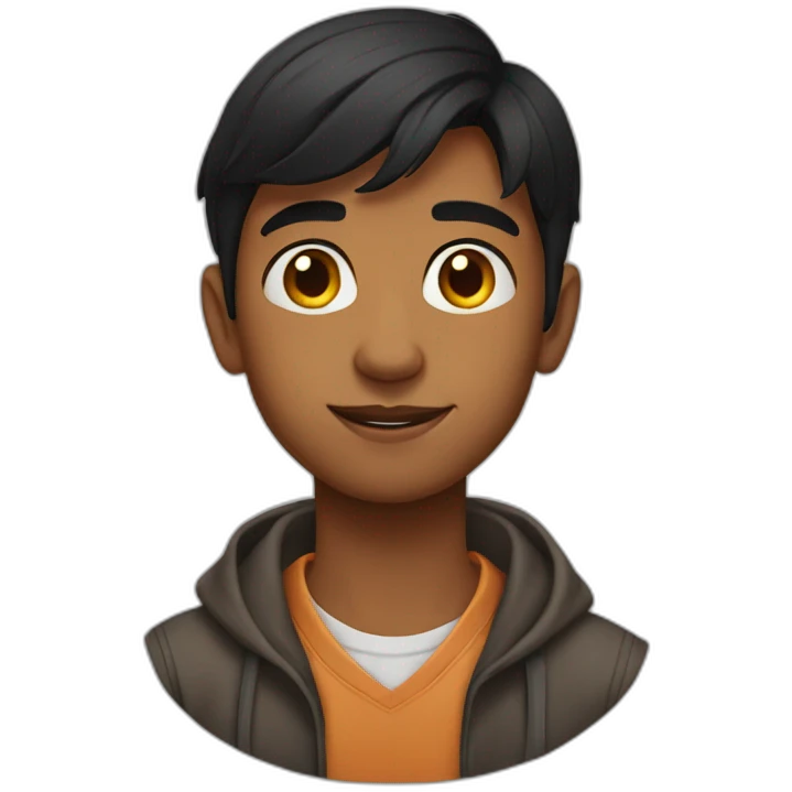 A 18 year old Indian boy emoji