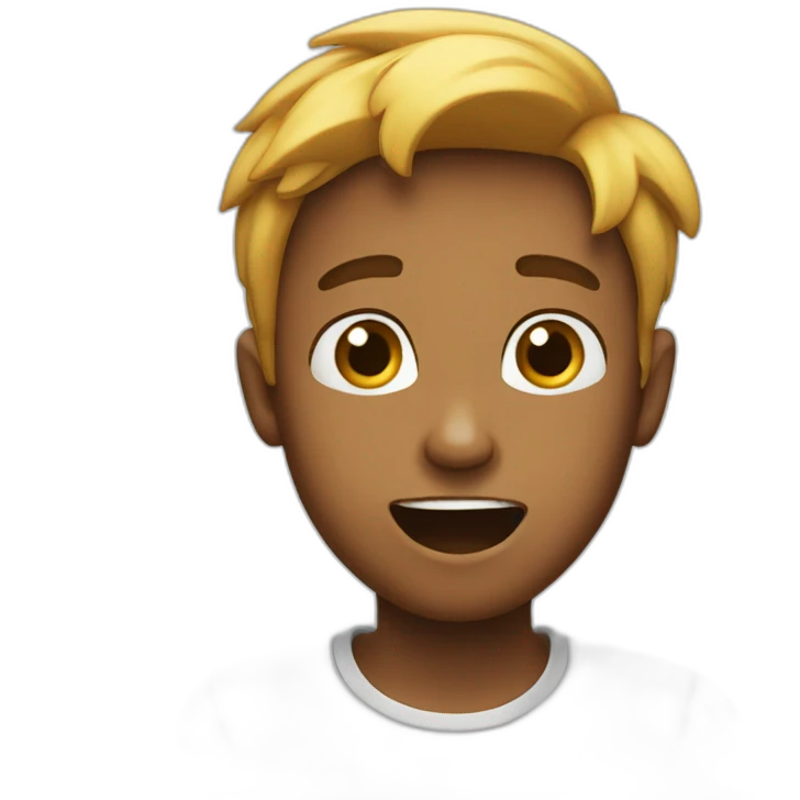 suprised boy emoji