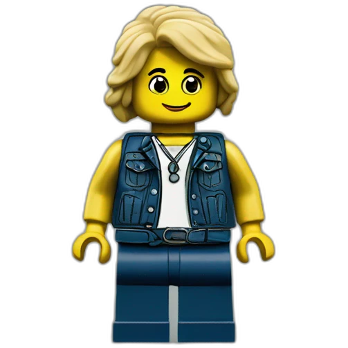Trans LEGO minifigure emoji
