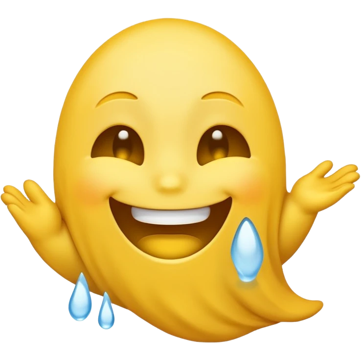 Emojis qui rigole fusionné avec l’emojis fantôme 👻 emoji
