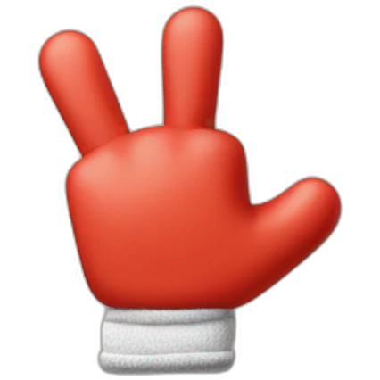 mickey mouse glove thumb up emoji