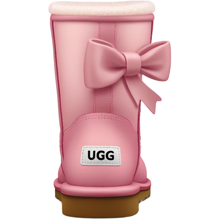 light pink uggs with bow emoji