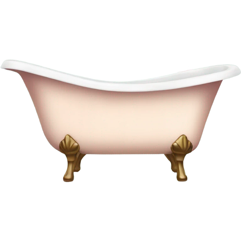 Vintage bathtub with rose petals  emoji