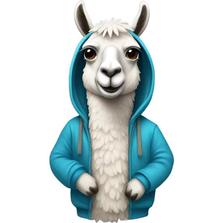 Llama wearing hoody  emoji