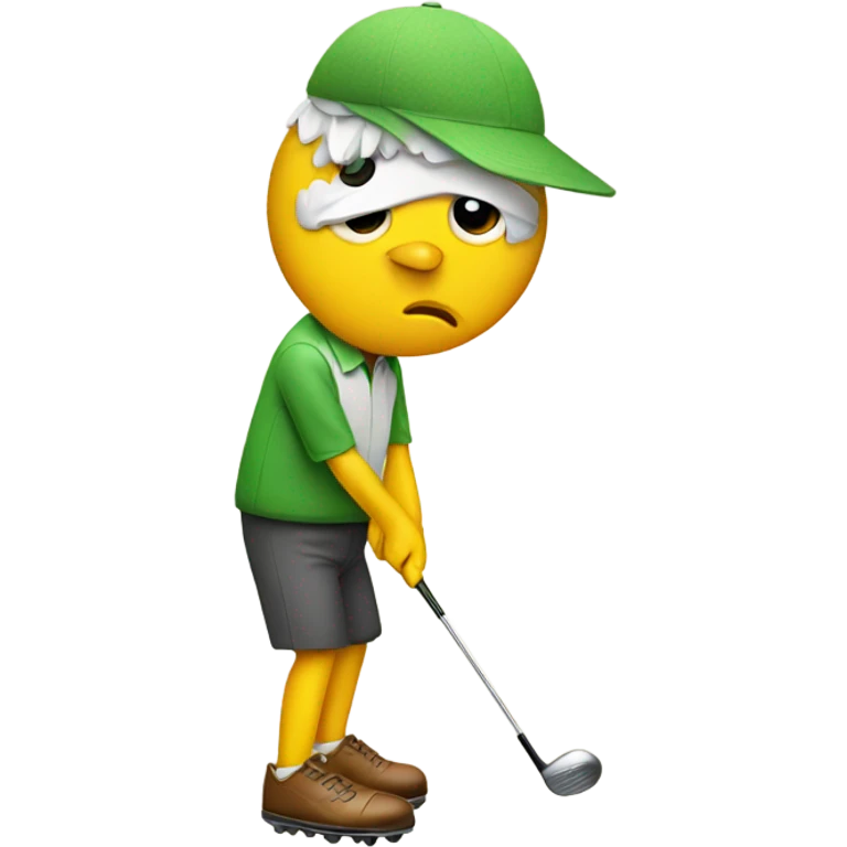 Bird golfer emoji
