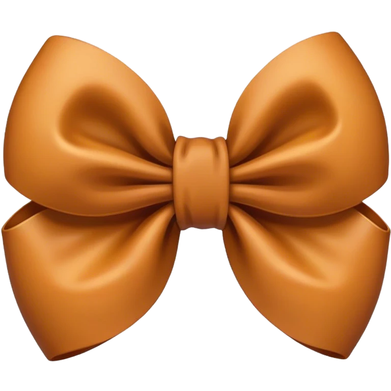 Brown bow emoji
