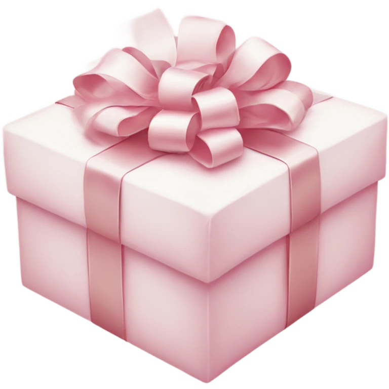 Light pink Christmas gifts under a white Christmas tree  emoji