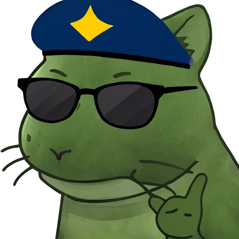Cat with sunglasses emoji