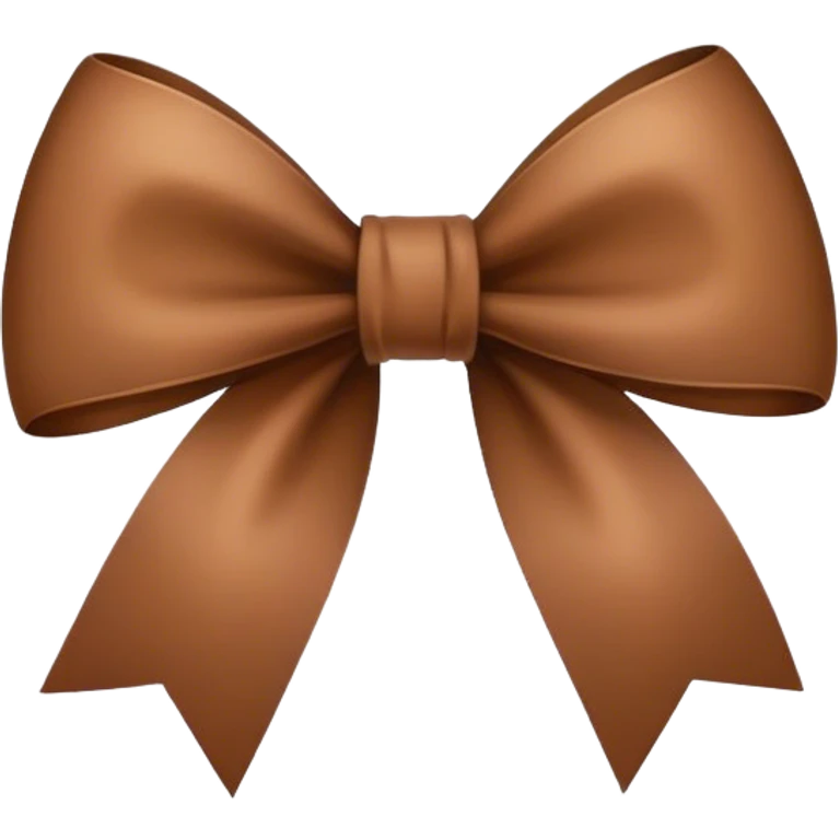 Brown bow emoji