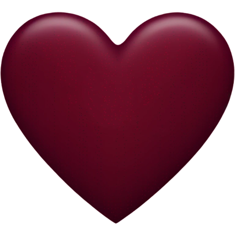 Burgundy heart emoji
