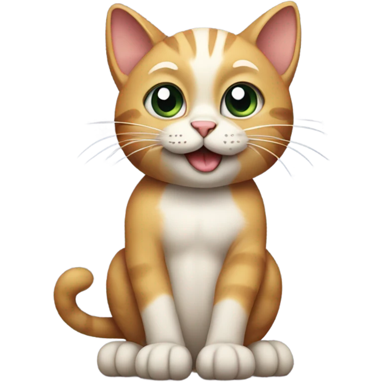 Cat Flipping you off emoji