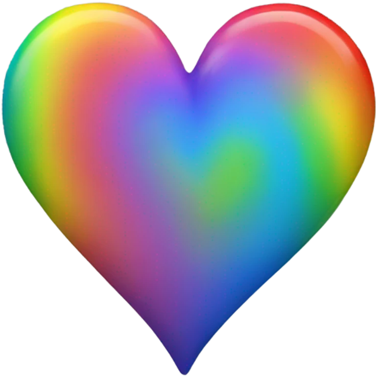 Rainbow heart emoji