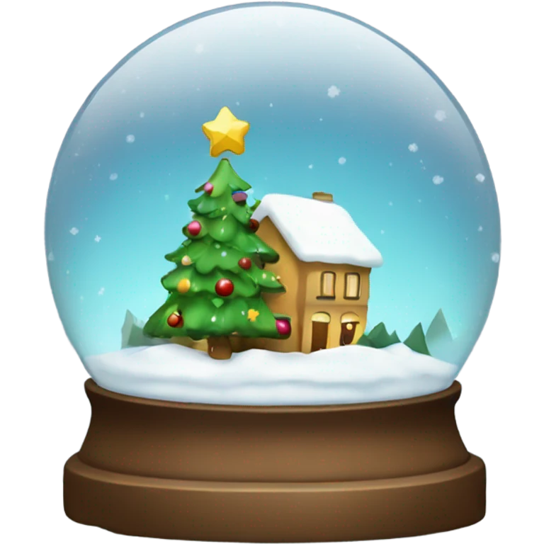 Christmas snowglobe emoji