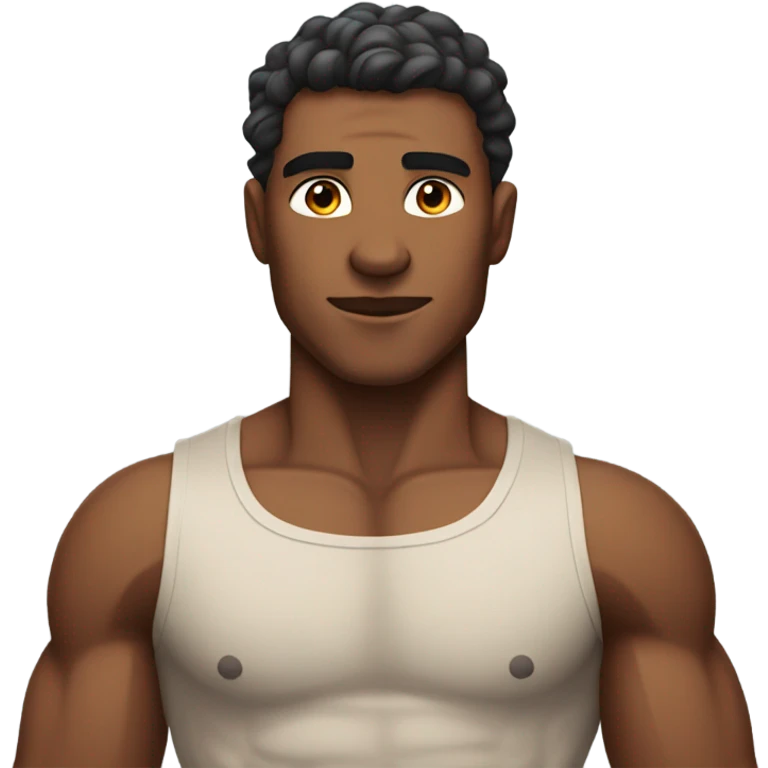 Shirtless man emoji