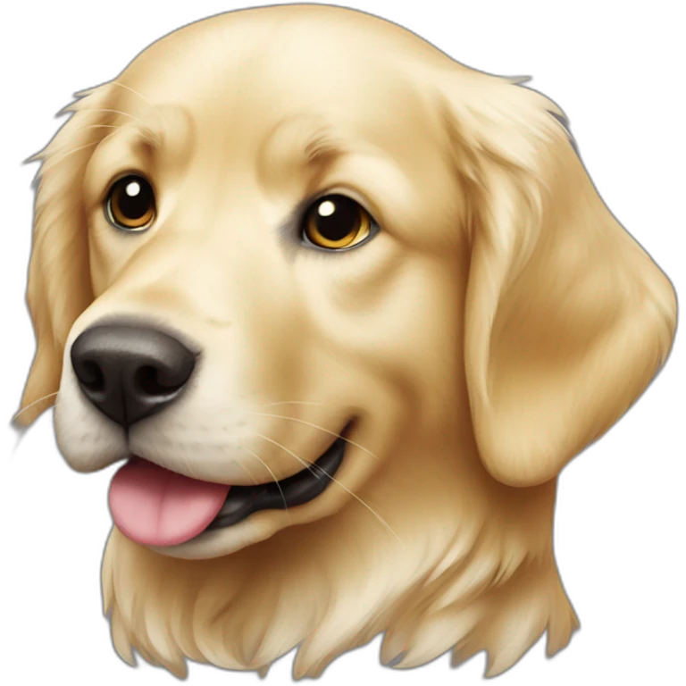 English-cream-golden-retriever eithpirate-duck-toy emoji