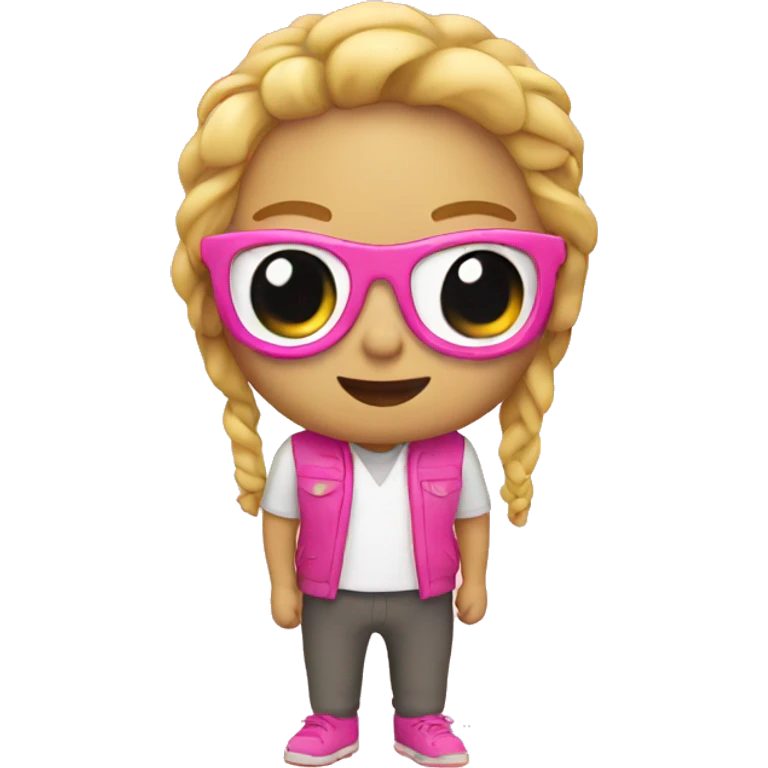 Pink keychain emoji