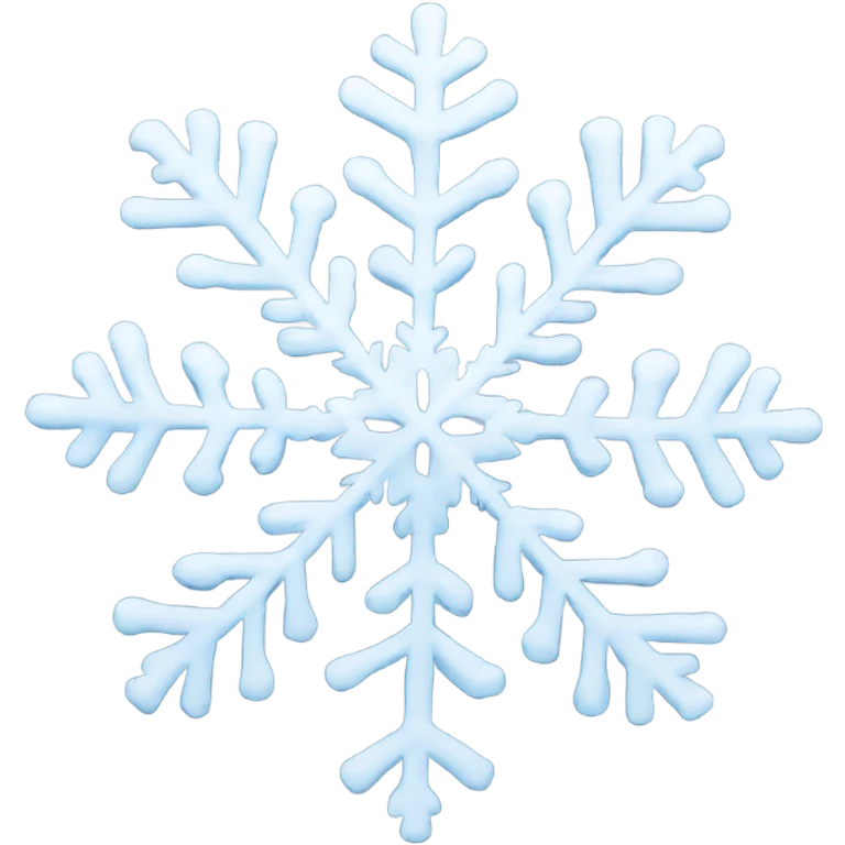 Snowflake in the shape of a heart  emoji