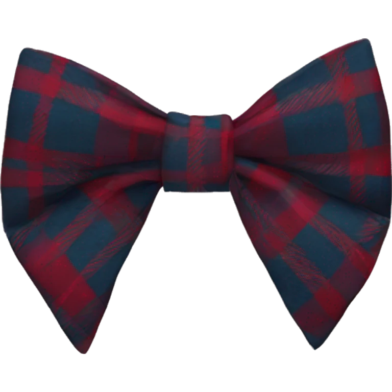 plaid bow emoji