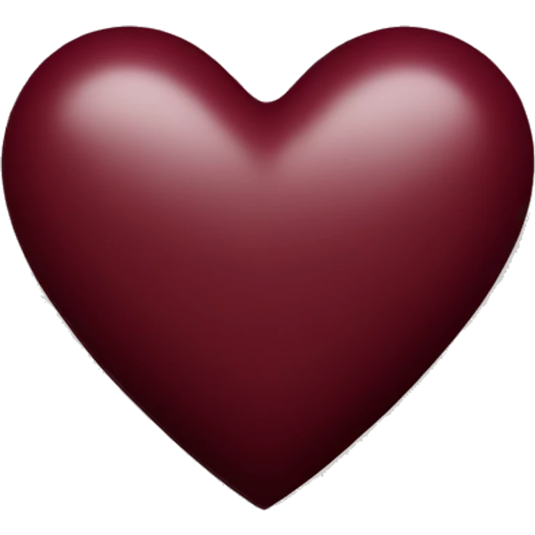 maroon heart emoji