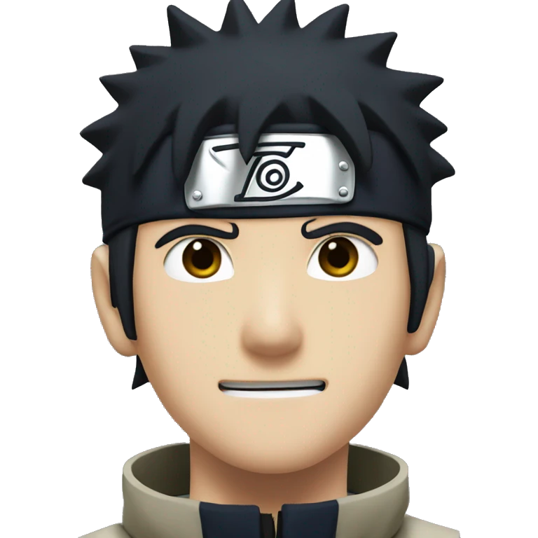 naruto from naruto with dark hair color emoji