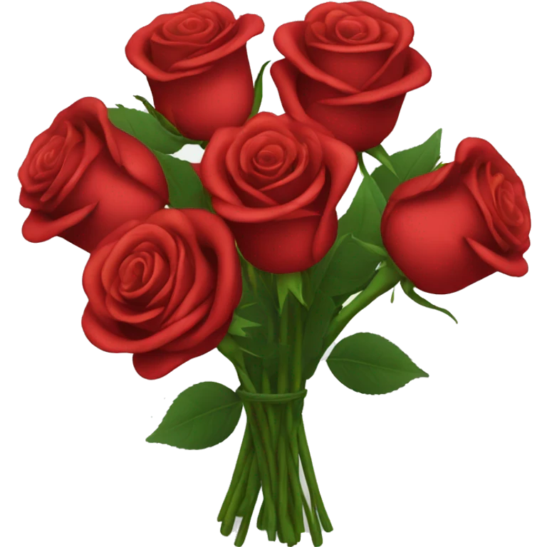 Bouquet of red roses emoji