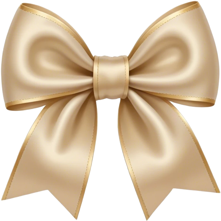 Beige bow emoji