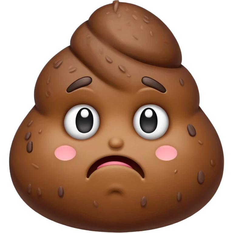 sad disappointed poop character emoji